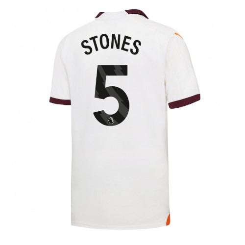 Maillot de foot Manchester City John Stones #5 Extérieur 2023-24 Manches Courte